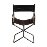 Lafuma folding leather armchair
