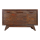 Buffet vintage en bois de wengé avec pieds évasés vers l'extérieur
