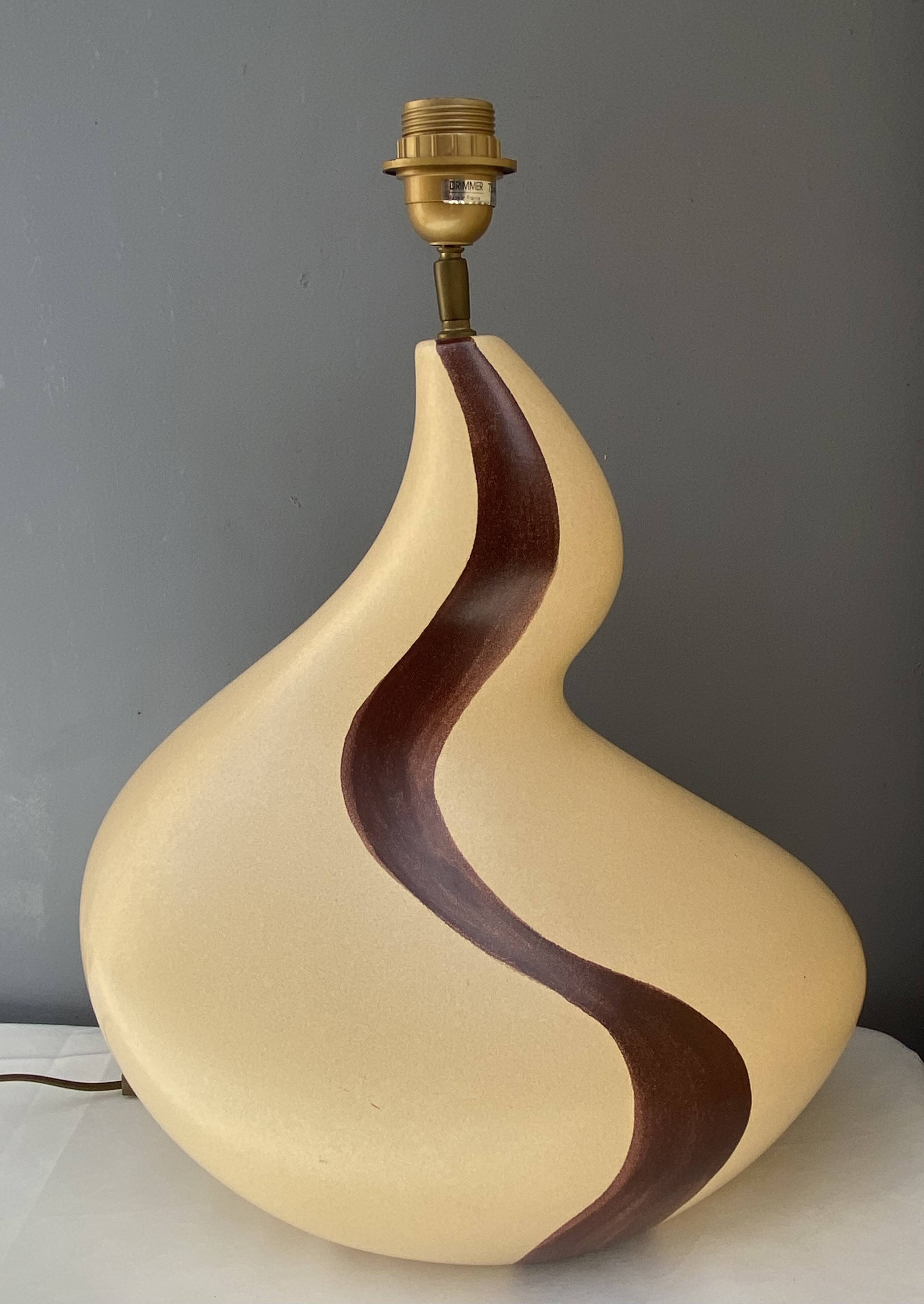 Drimmer ceramic lamp base from the 1980s