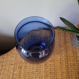 Grand vase bleu cobalt en verre