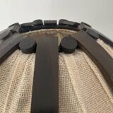 Lampe en rotin et cannage des années 60-70