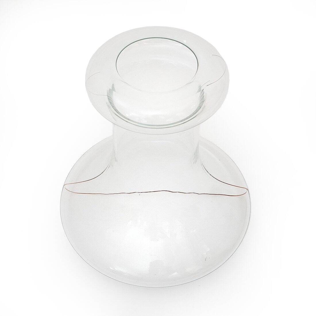 Transparent glass vase by Renato Toso for Fratelli Toso, 1970s.