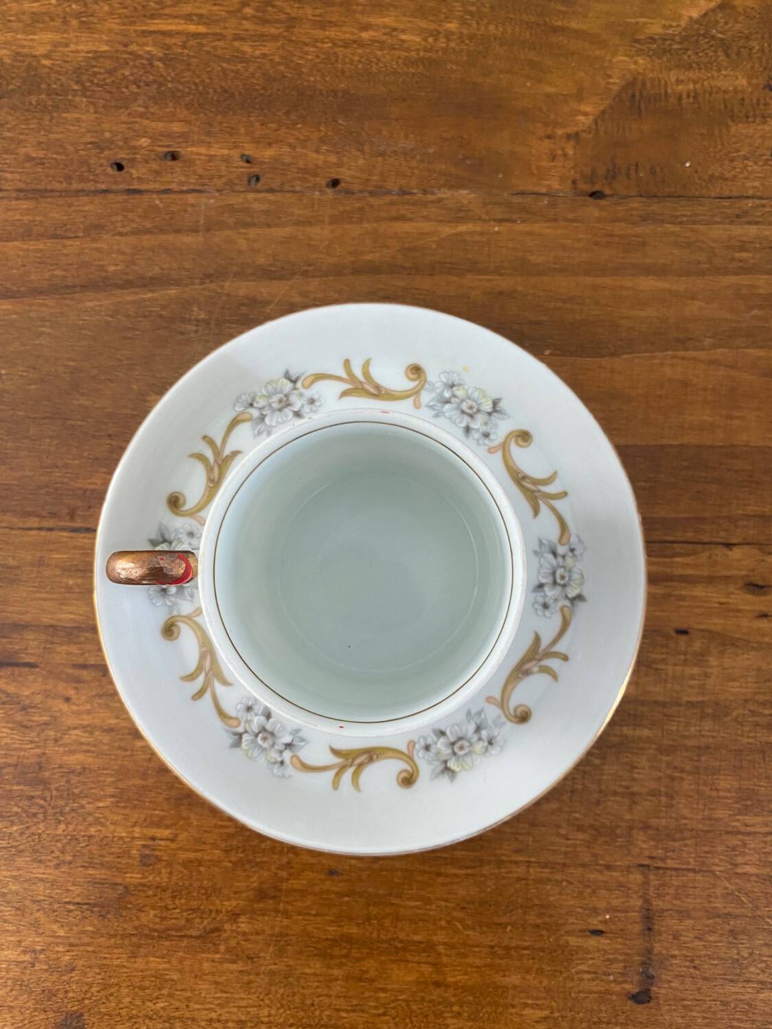 Genuine ITALY porcelain cup and saucer