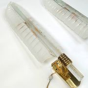 Pair of large wall lamps by Andre Arbus & Veronese, 1950s
