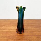 Italian Sommerso vase in Murano glass attributed to Flavio Poli for Seguso, 1970s.