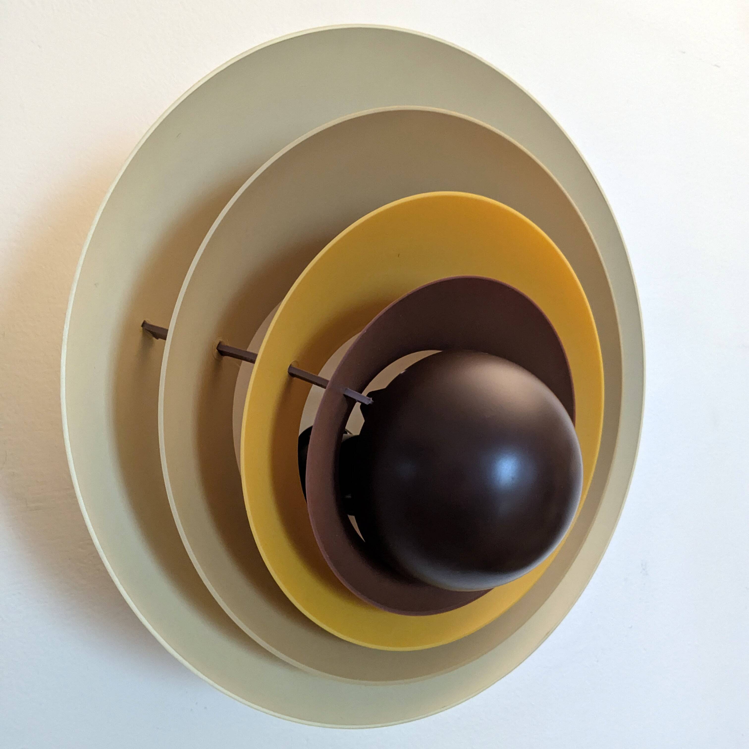 Pair of Ondine wall lights, New Age, 1970 Mazda