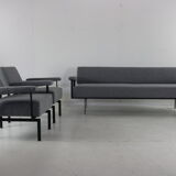 Pastoe three seater sofa and two fauteuils