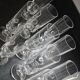 10 crystal champagne flutes