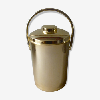 Inalta Luxe France golden aluminum bucket from the 70s