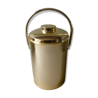 Inalta Luxe France golden aluminum bucket from the 70s