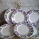 Six dessert plates in Saint-Amand service "Toulouse"