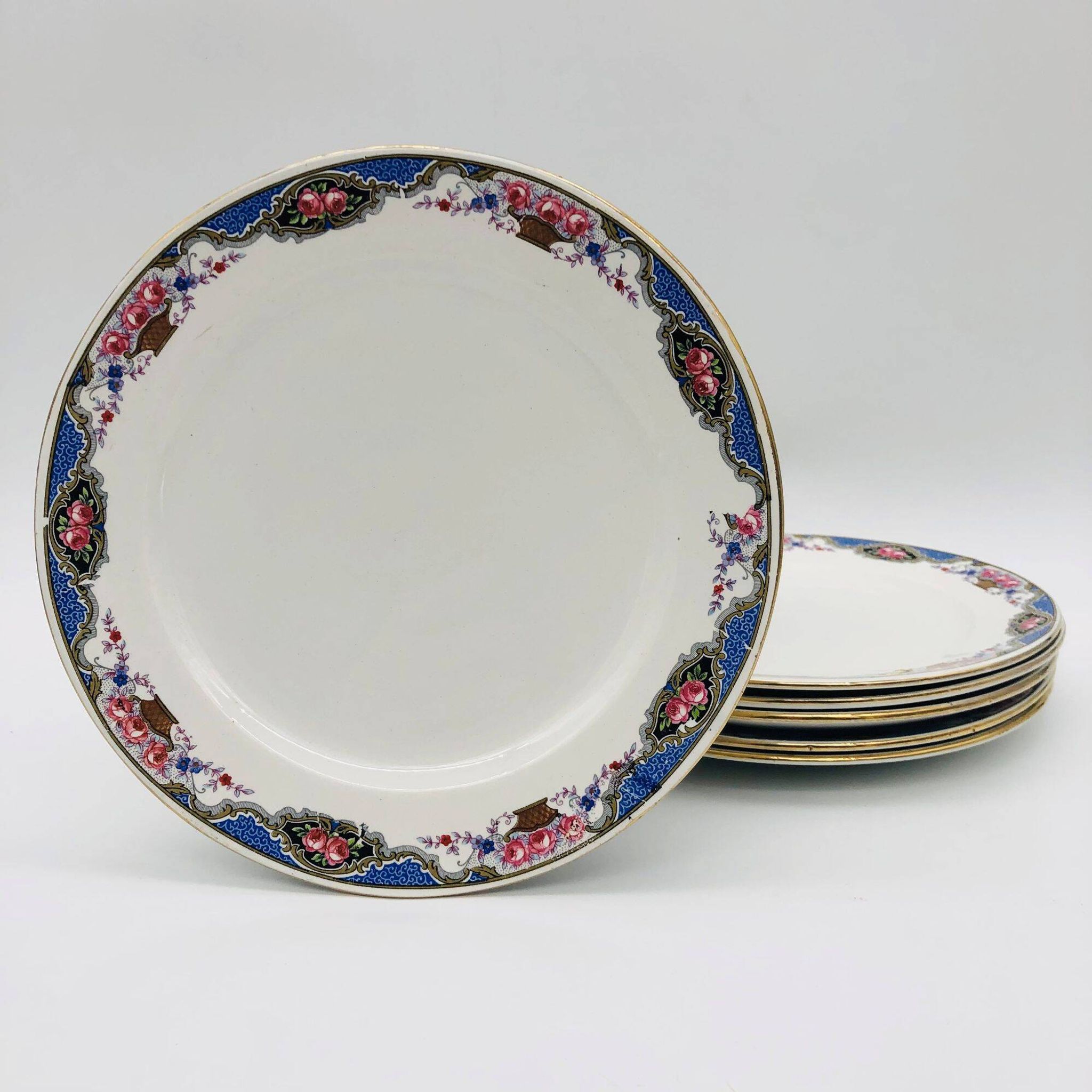 6 dessert plates "Sarreguemines & Digoin".