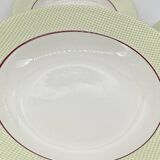 Service d’assiettes creuses / à soupe, salins , isoard,  vintage , anciennes