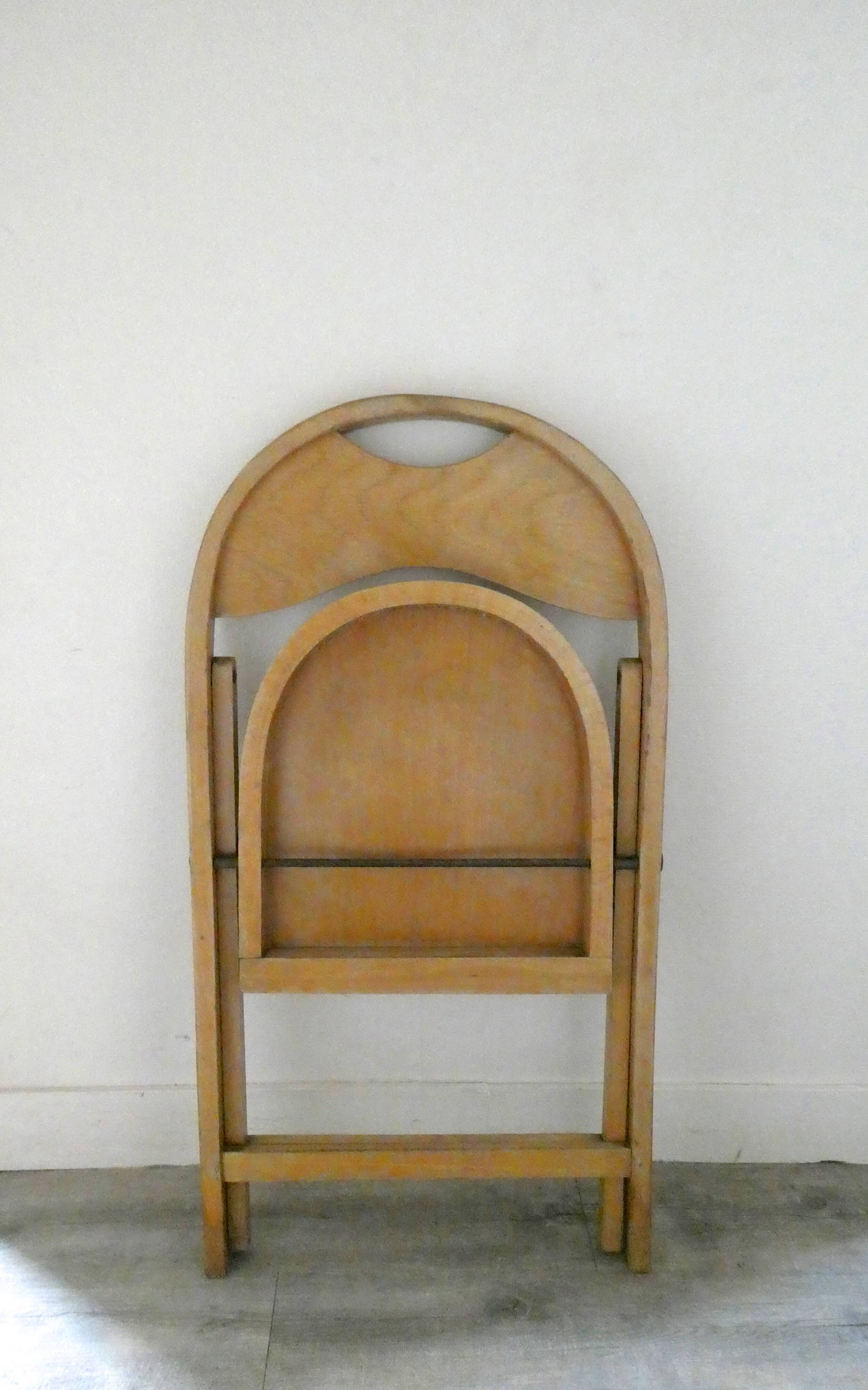751 Bauhaus 30s folding tuna chair, in curved wood