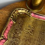 Grand plateau en bois florentin 