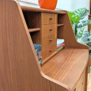 Vintage Danish teak secretary, 1960s.