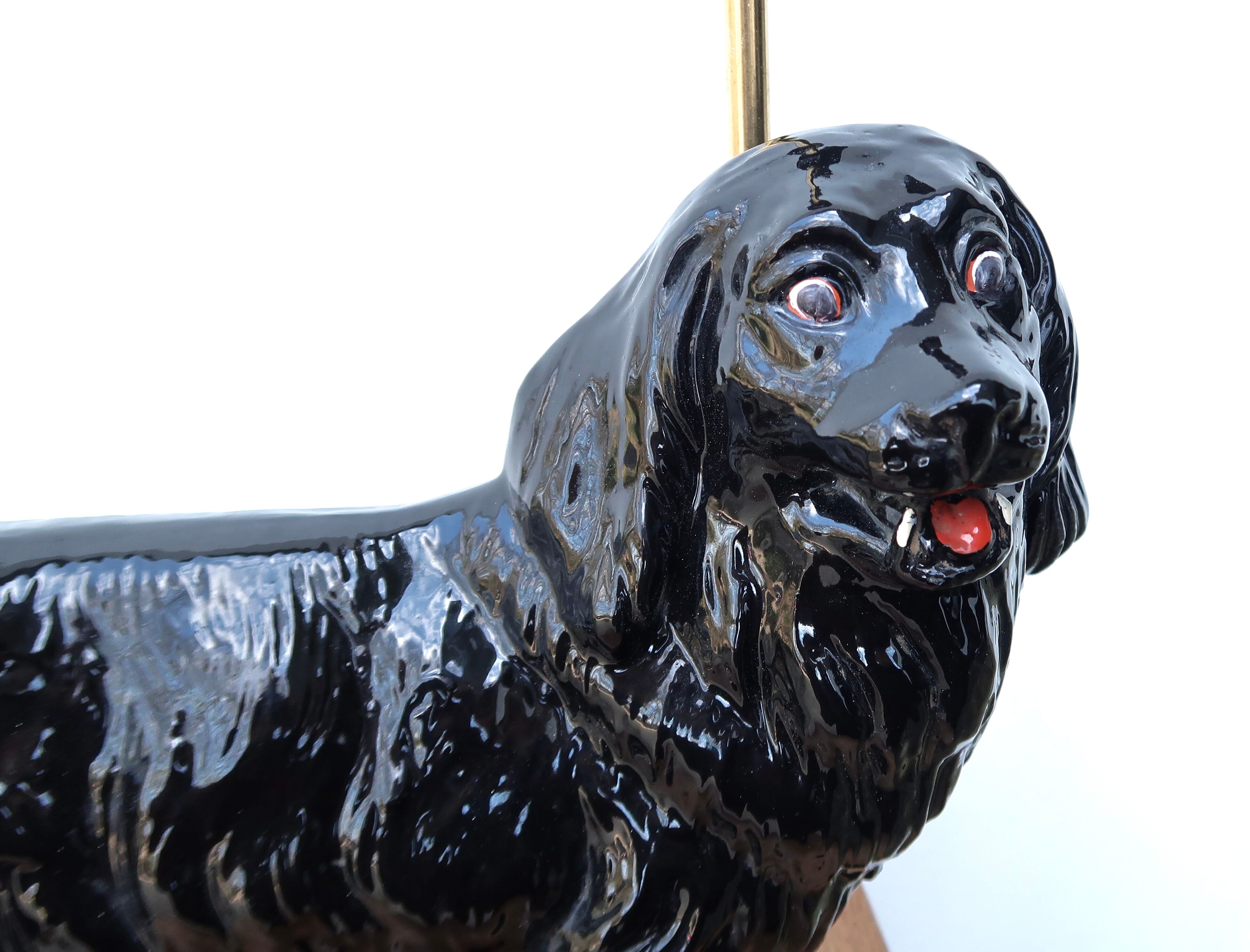 Ceramic "dog" lamp 50s