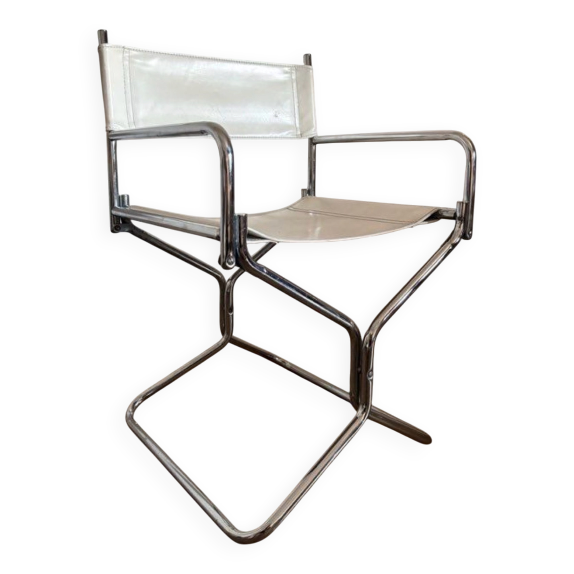 Mid-century director's chair Lafuma vintage chair from the 70s.