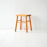 1950s Scandinavian oak wooden stool