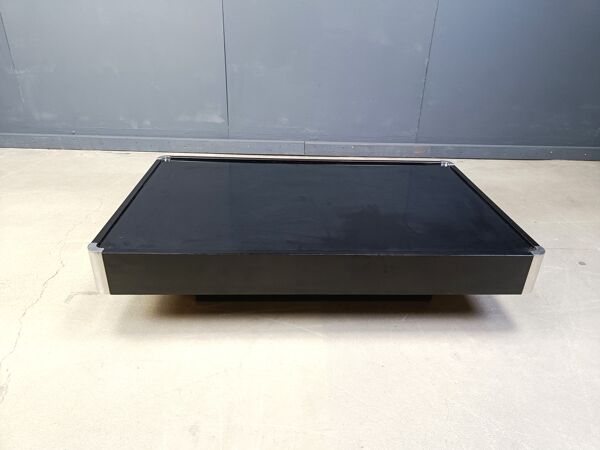 Table basse vintage attribuée à Willy Rizzo pour Mario Sabot, années 1970