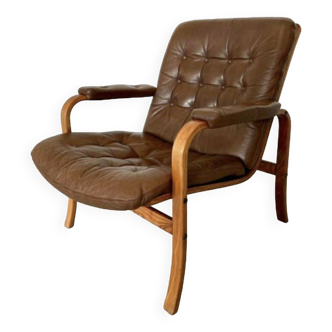 Vintage Retro Mid Century Scandinavian Gøte Møbler Lounge Chair By Nassjo Ab