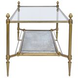 Bronze and gilded brass coffee table by Maison Jansen