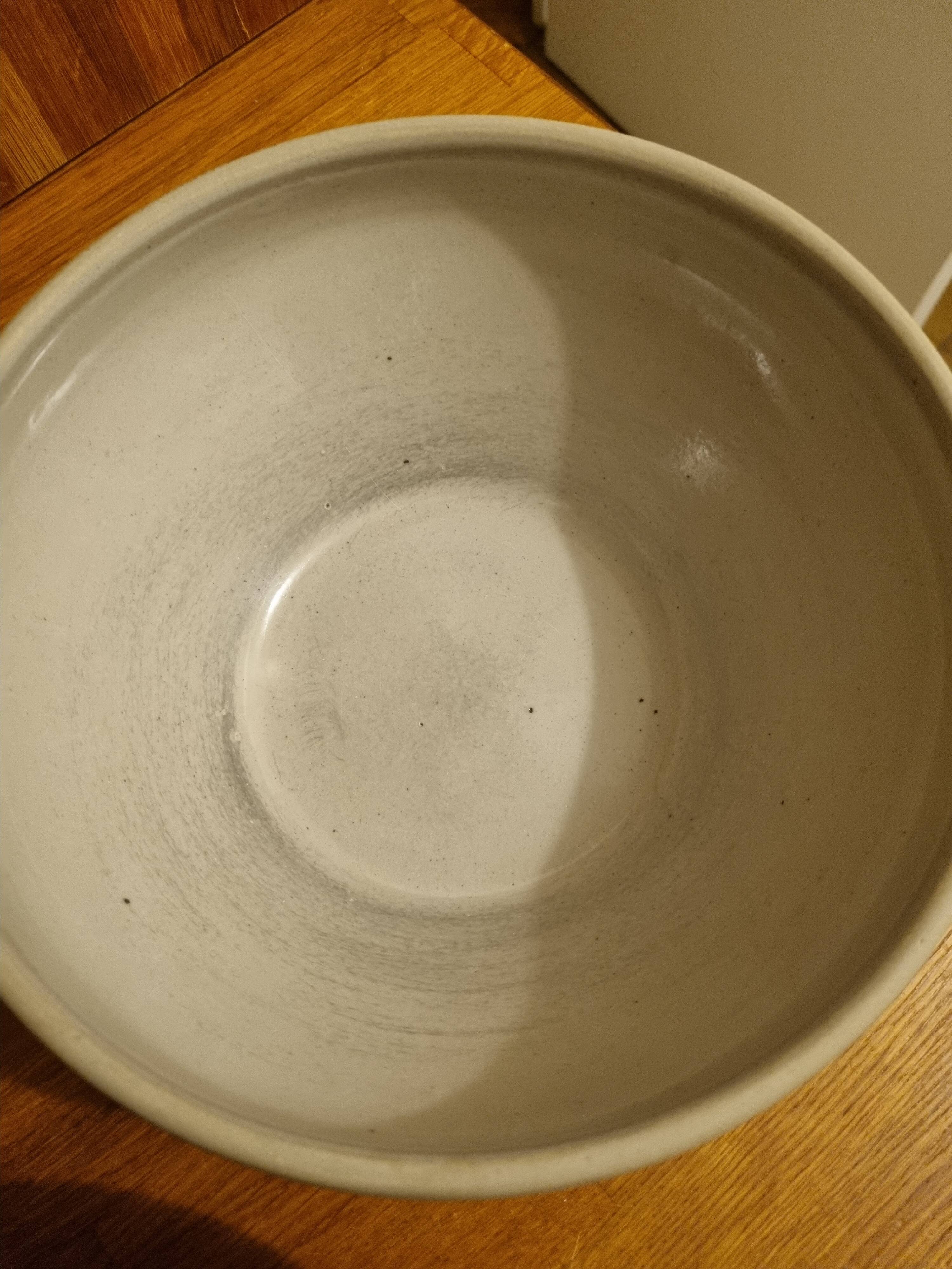 Set of 2 vintage salad bowls in Digoin stoneware Size 4