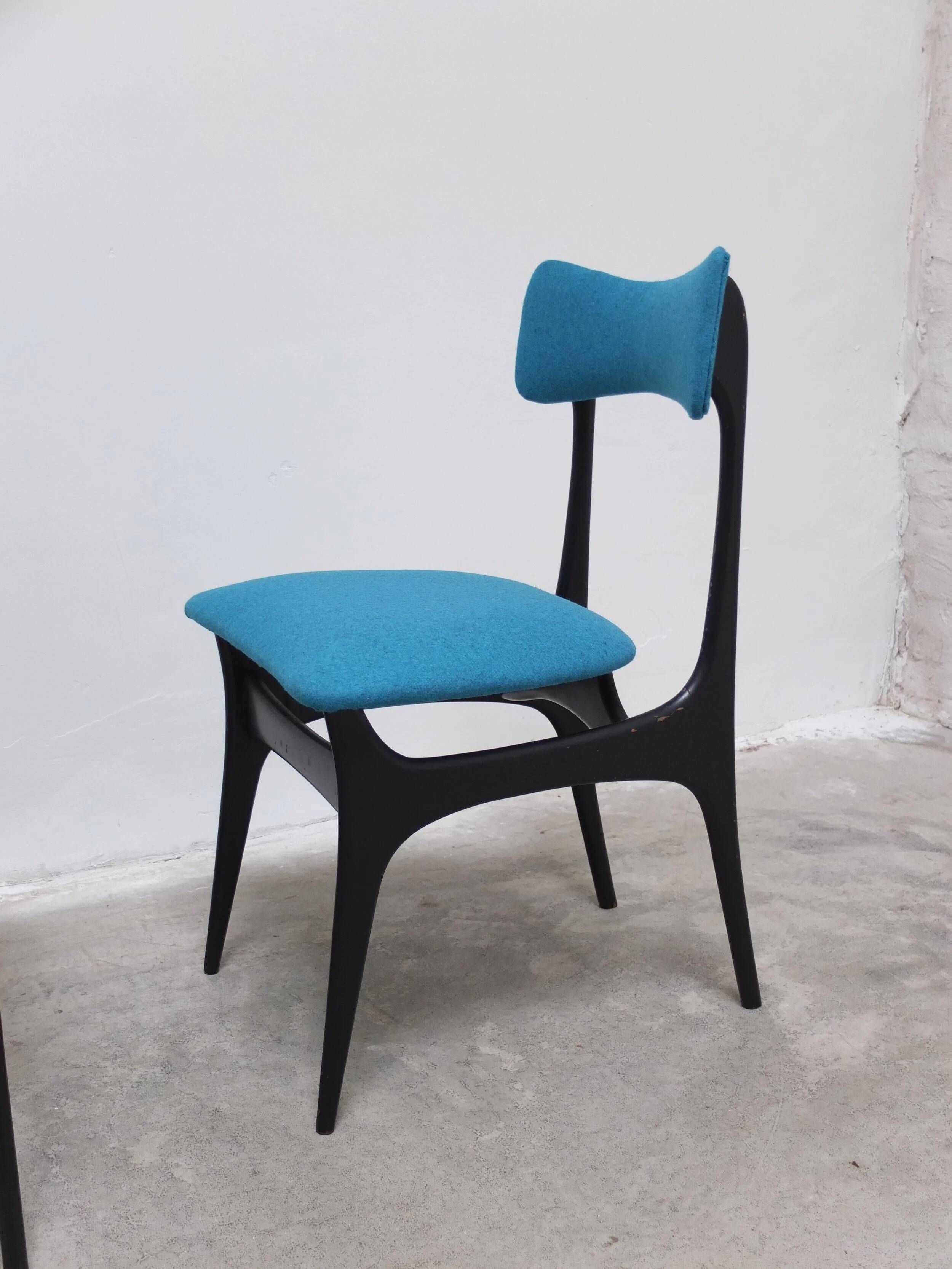 Set of 4 'S3' dining chairs by Alfred Hendrickx for Belform, 1950s