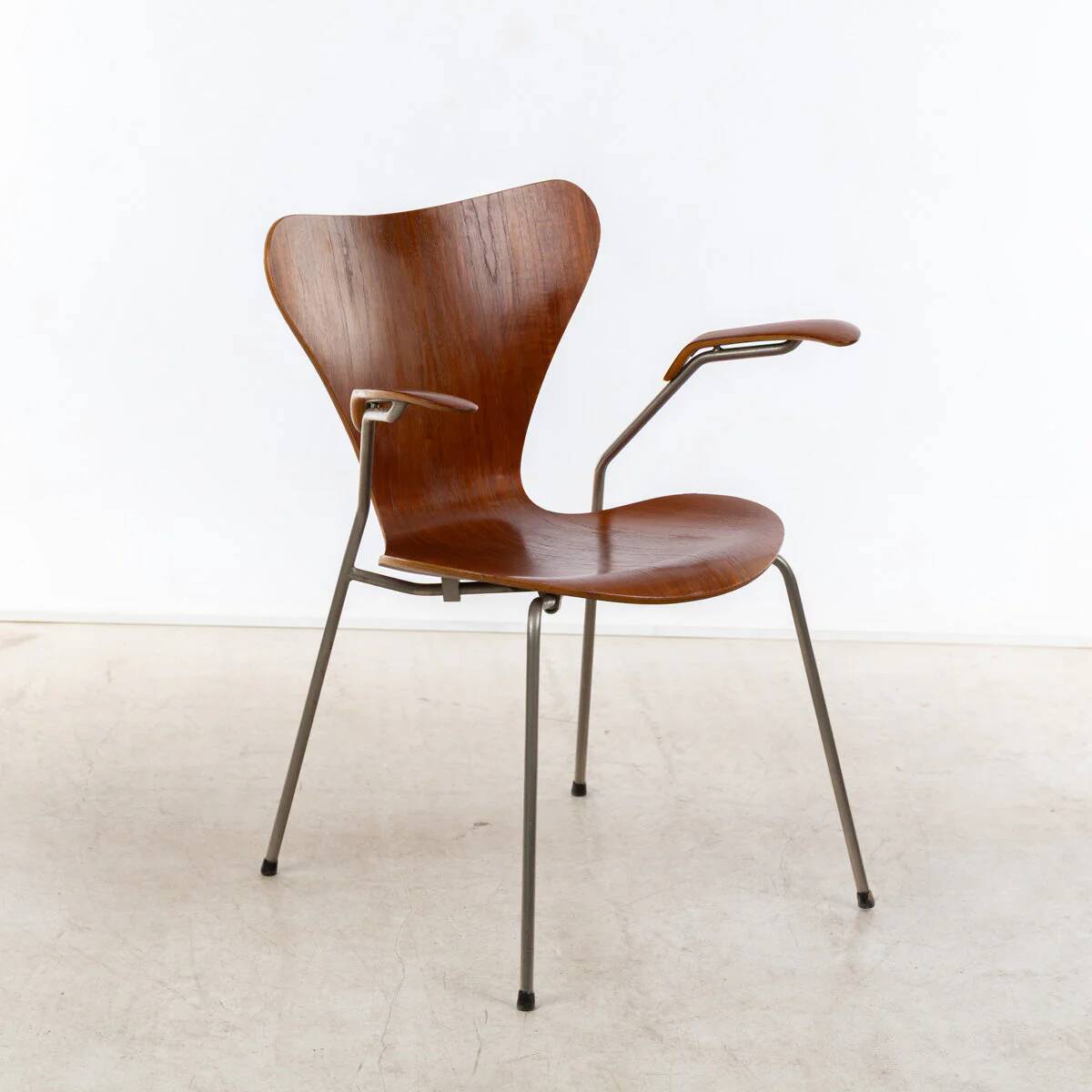 1950s Arne Jacobsen Armchair Teak, by Fritz Hansen