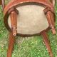 Old leather office chair