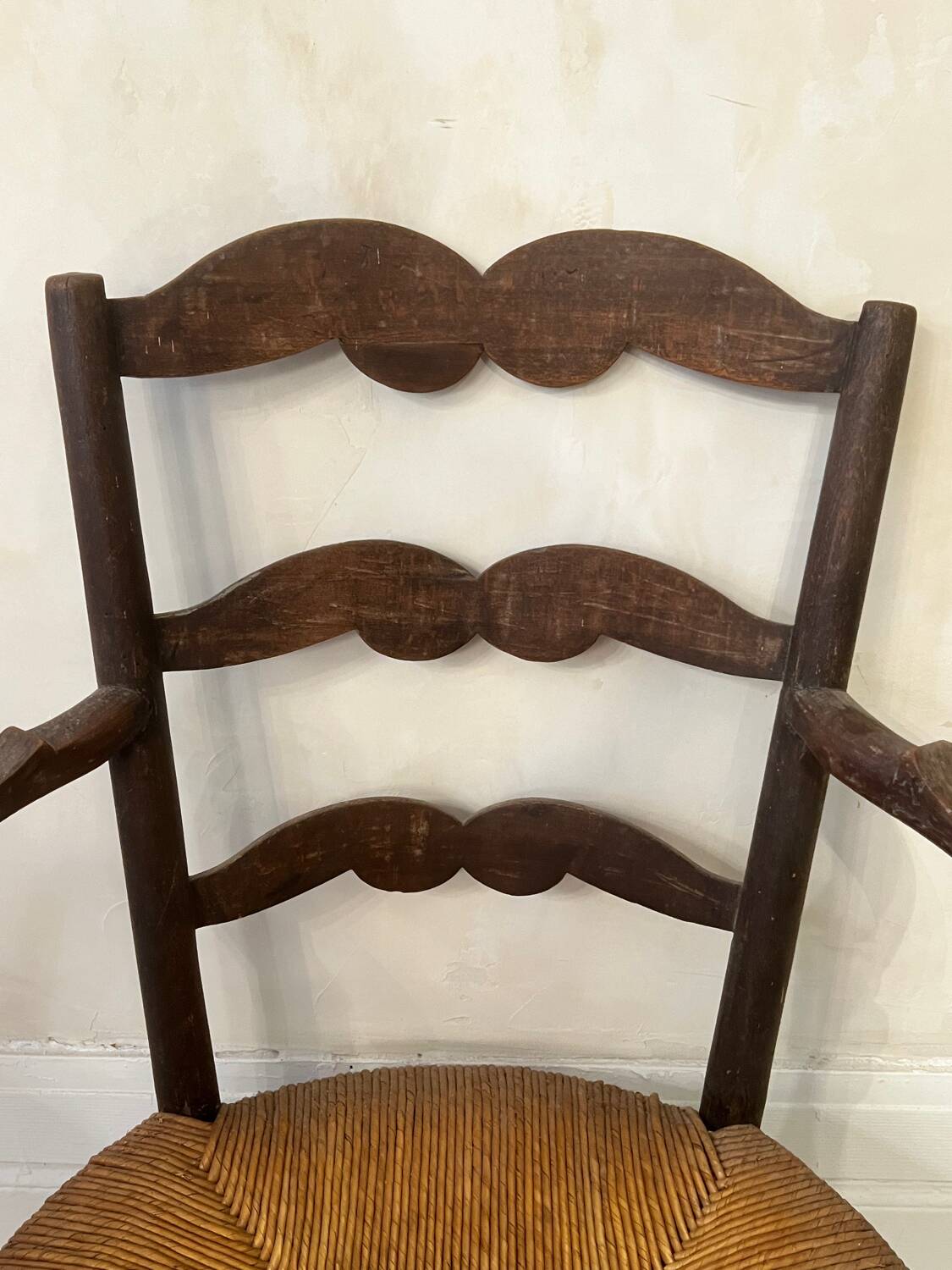 Fauteuil paillé Provençal du XVIII Eme siècle