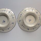 Lot of 2 old Gien presentation plates