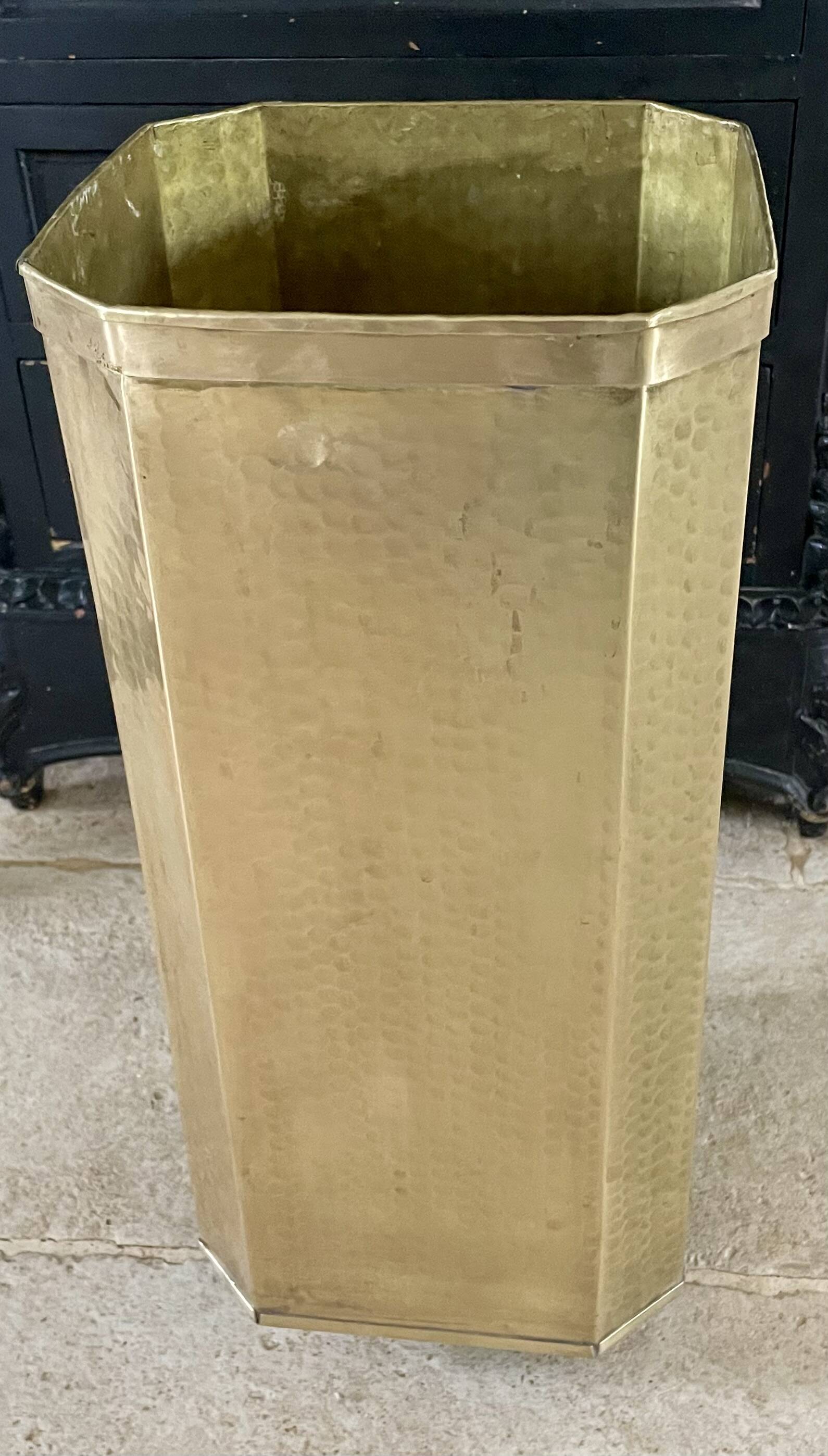 Vintage brass Italian umbrella stand