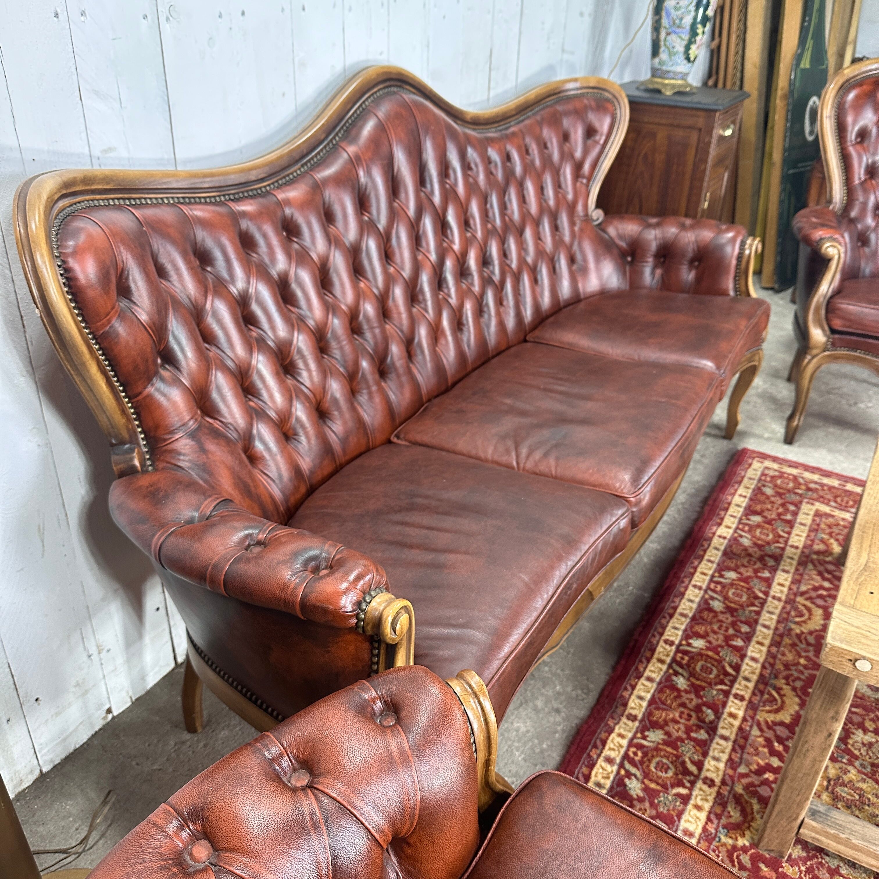 Chesterfield upholstered living room