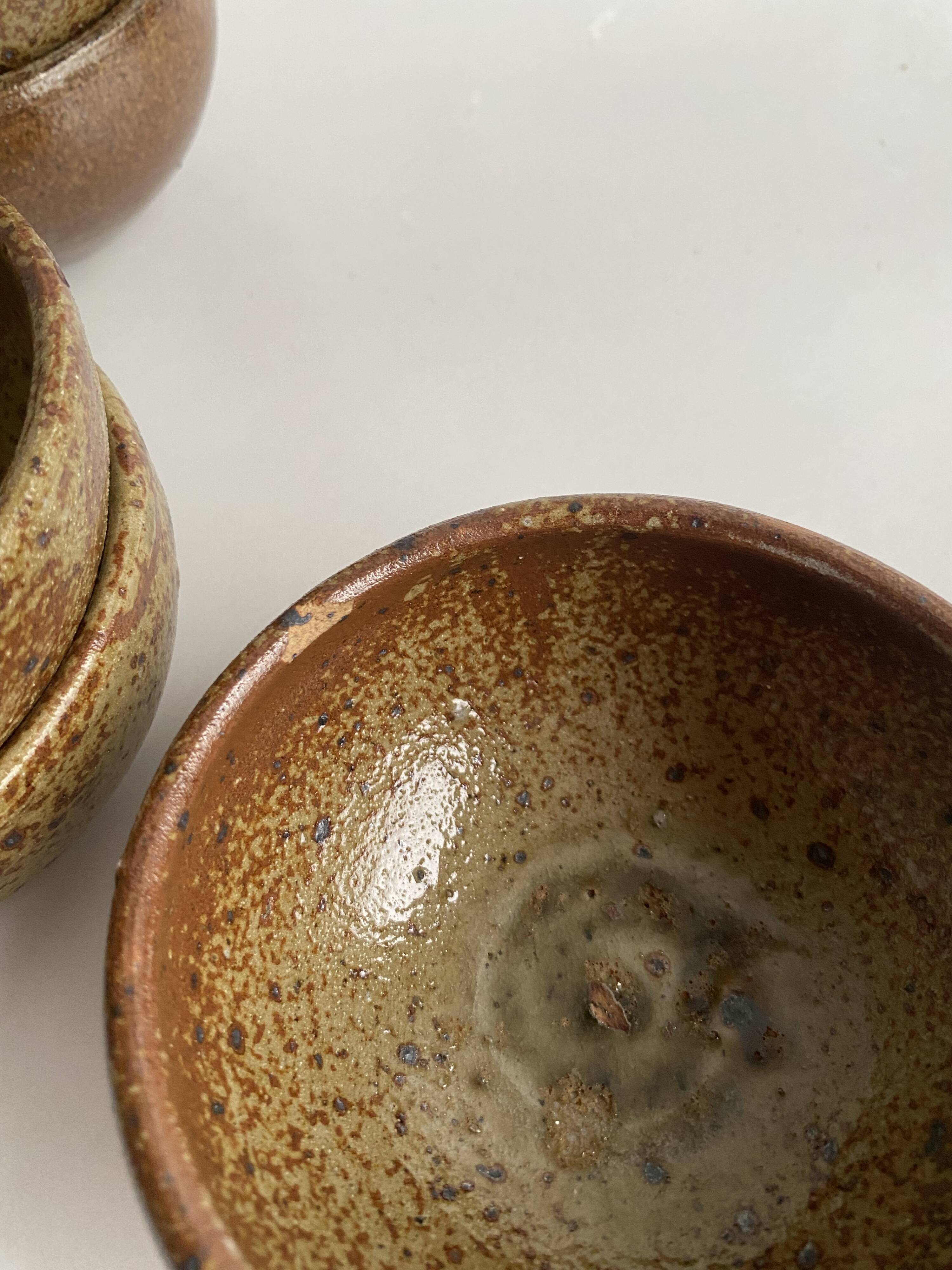 Plat & 6 bols Fernand Baudat 1960