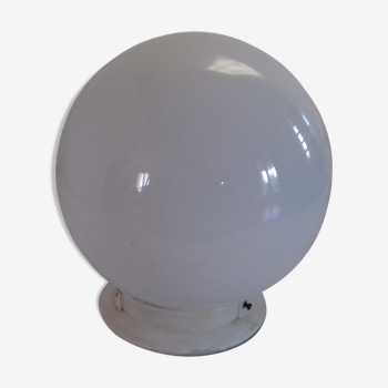 White opaline ball ceiling light