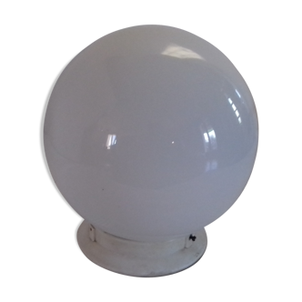 White opaline ball ceiling light