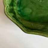 Plat centrepiece of gadroons in glazed clay from Biot 1960
