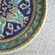 Oriental plate blue and turquoise tones
