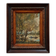 Old painting of a boat ride Signed Duval