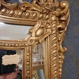 19th century mirror with parecloses 173 x 105
