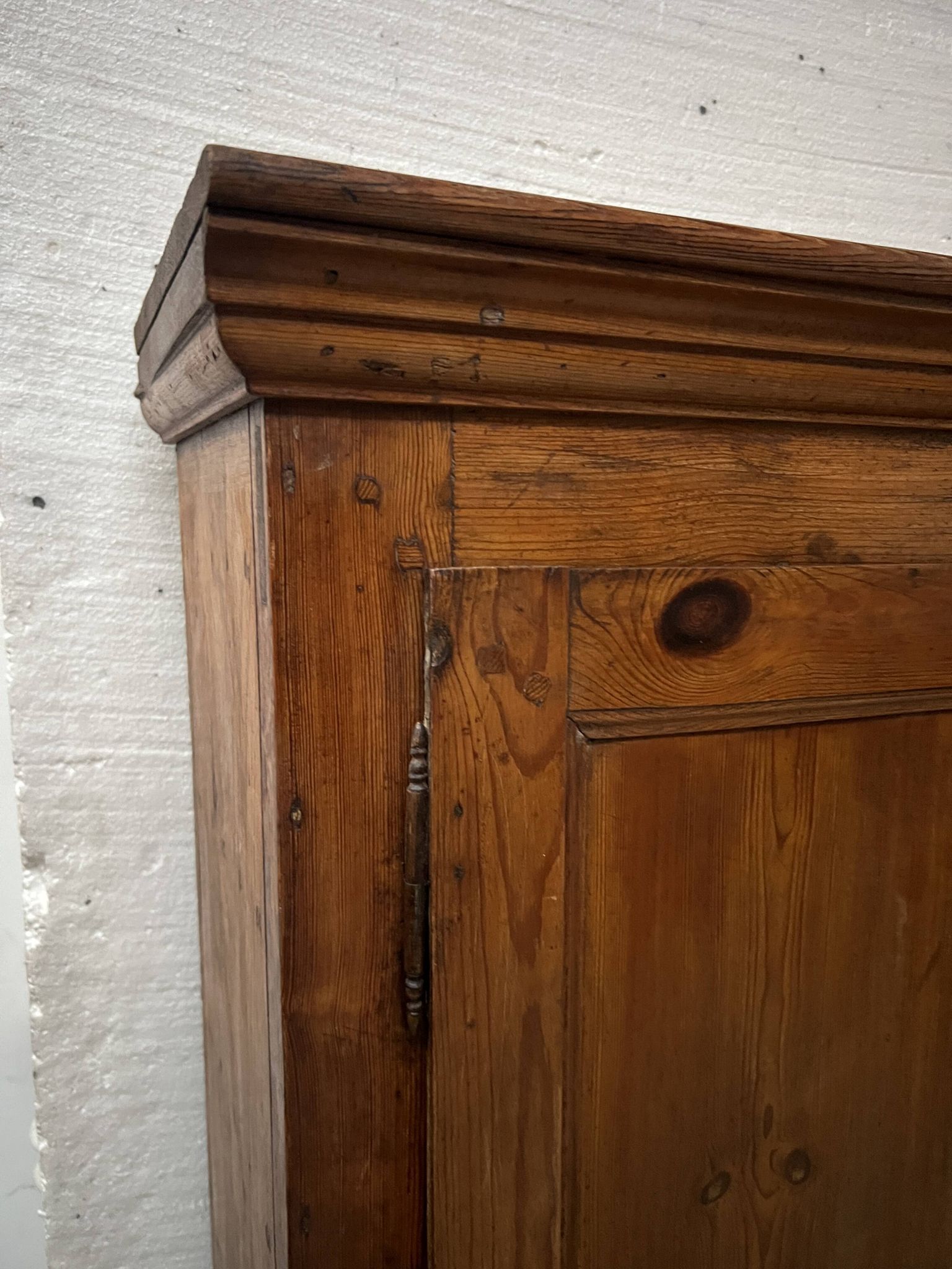 Two-part office furniture made of solid pine from the 20th century.