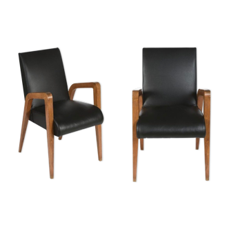 Pair of bridge chairs 1950