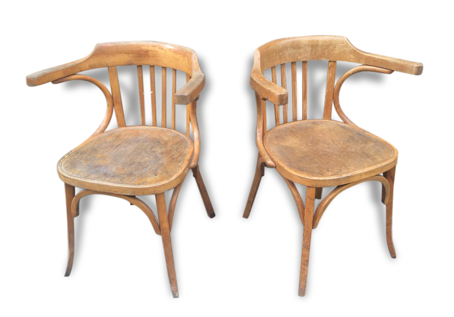 Pair of chairs baumann administrative french furniture