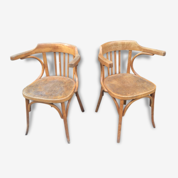 Pair of chairs baumann administrative french furniture