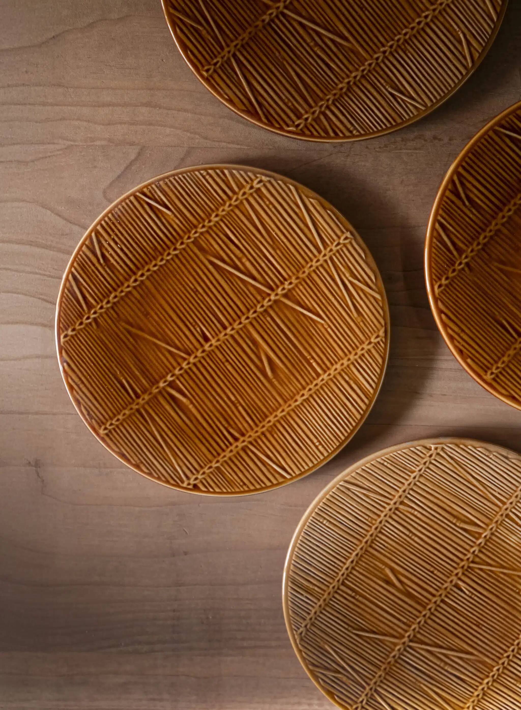 Set of 10 dessert plates "Wheat"