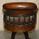 Victorian Captain Chesterfield Armchair in Restored Leather