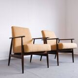 1960 Henryk Lis Mid Century Armchair in Yellow