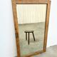 Miroir ancien porte d’armoire en orme