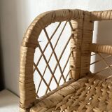 Vintage rattan shelf
